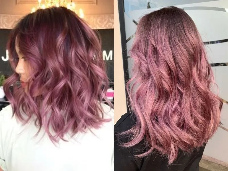 Màu nâu hồng đào có phải tẩy tóc không dễ