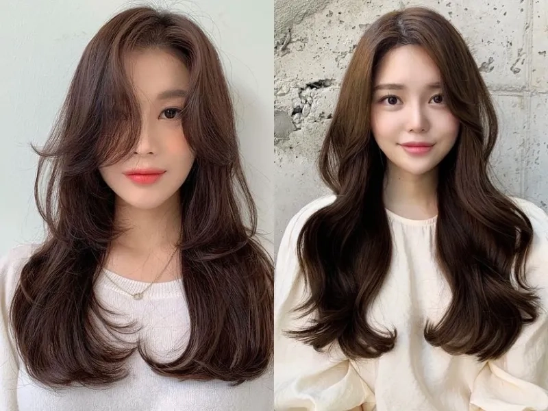Màu tóc socola sang trọng ngọt ngào cuốn hút
