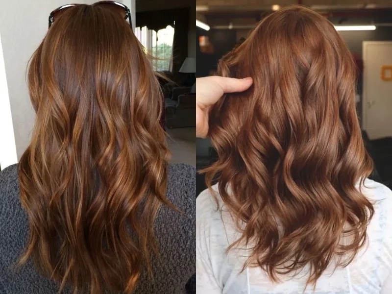 Tóc nâu chocolate ngọt ngào ấm áp cuốn hút