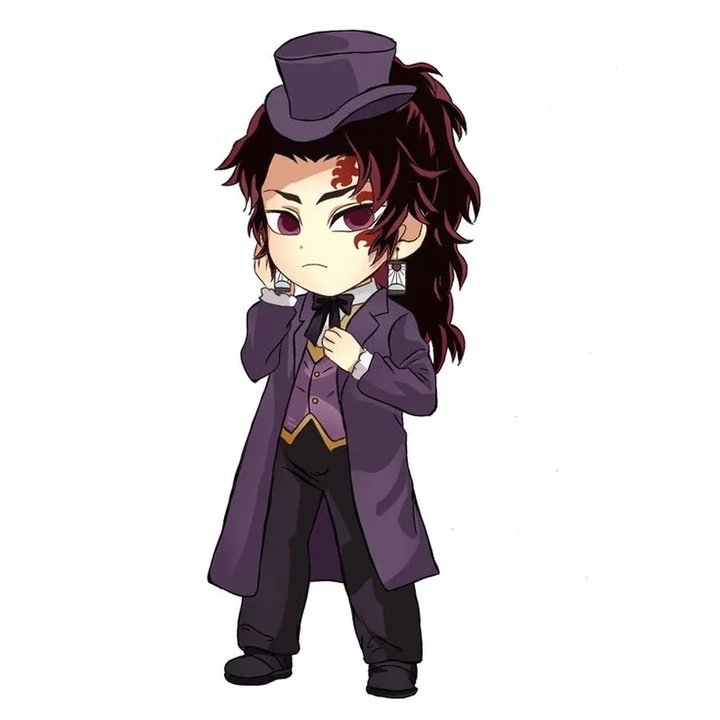 Yoriichi chibi drawing thường có phong cách dễ thương.