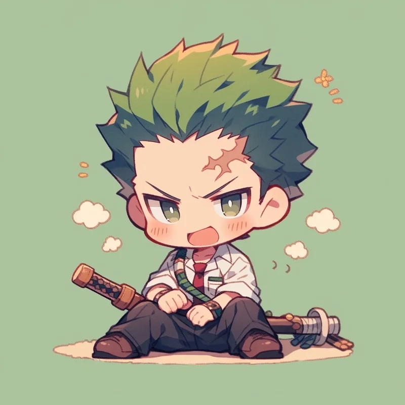 Hình nền zoro chibi phù hợp cho điện thoại và máy tính.
