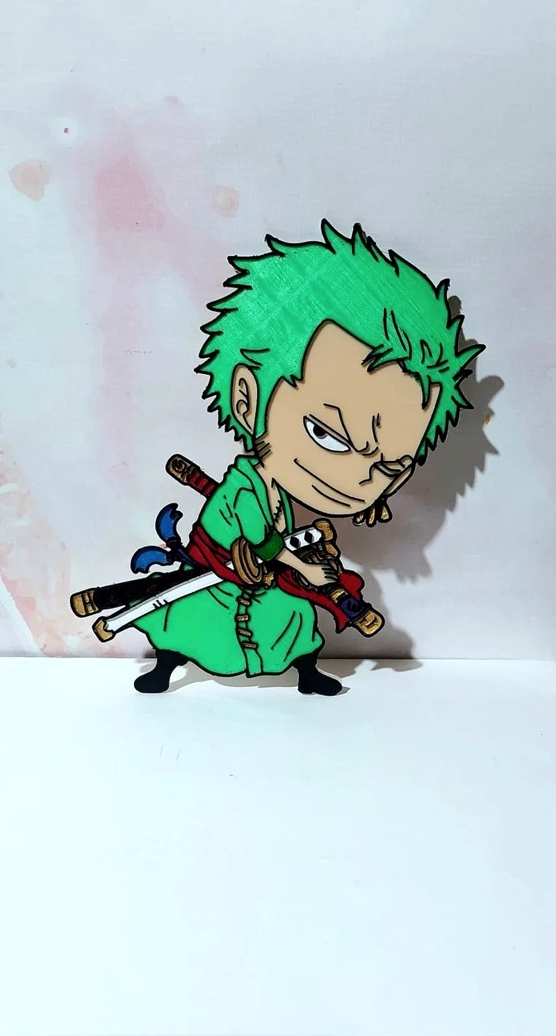 Zoro chibi wallpaper HD 4K cho hình ảnh sắc nét, đẹp mắt.
