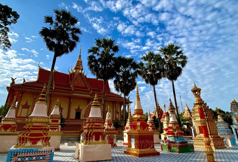 Chùa Xiêm Cán cổ mang giá trị lịch sử lâu đời.