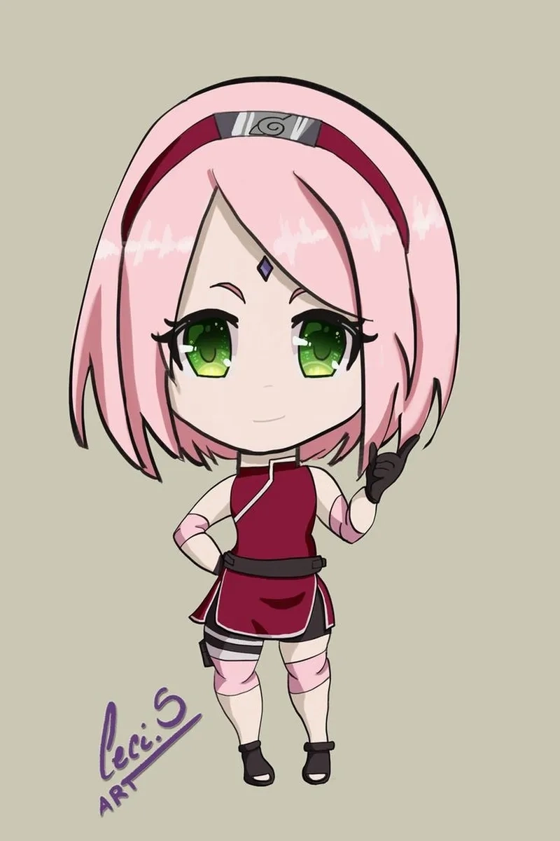 Haruno Sakura fan art đẹp thể hiện sự sáng tạo của fan.
