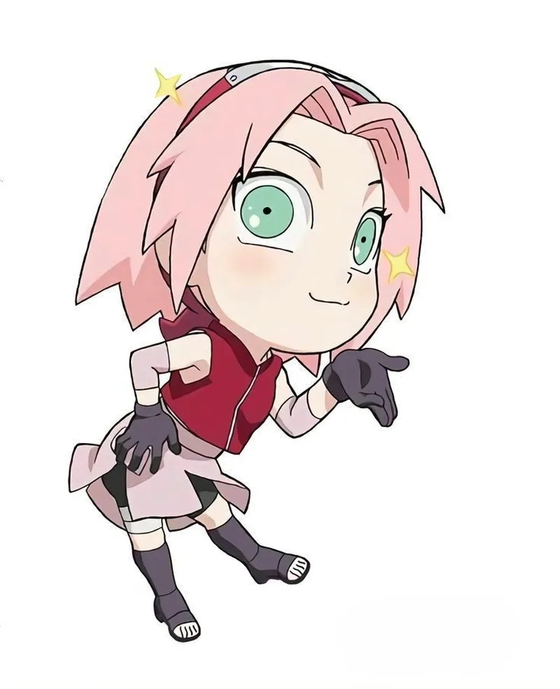 Haruno Sakura cute art thể hiện nét đáng yêu và dịu dàng.