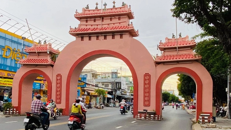 Hình ảnh Rạch Giá thể hiện vẻ đẹp thành phố biển.