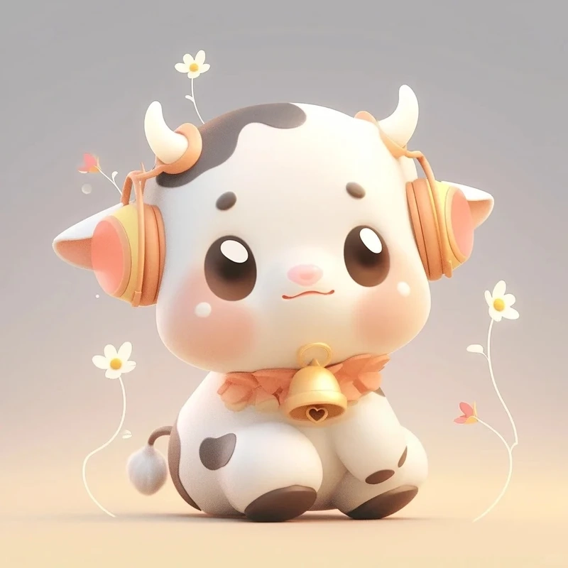 Bộ sưu tập bò chibi hoạt hình siêu đáng yêu hot trend