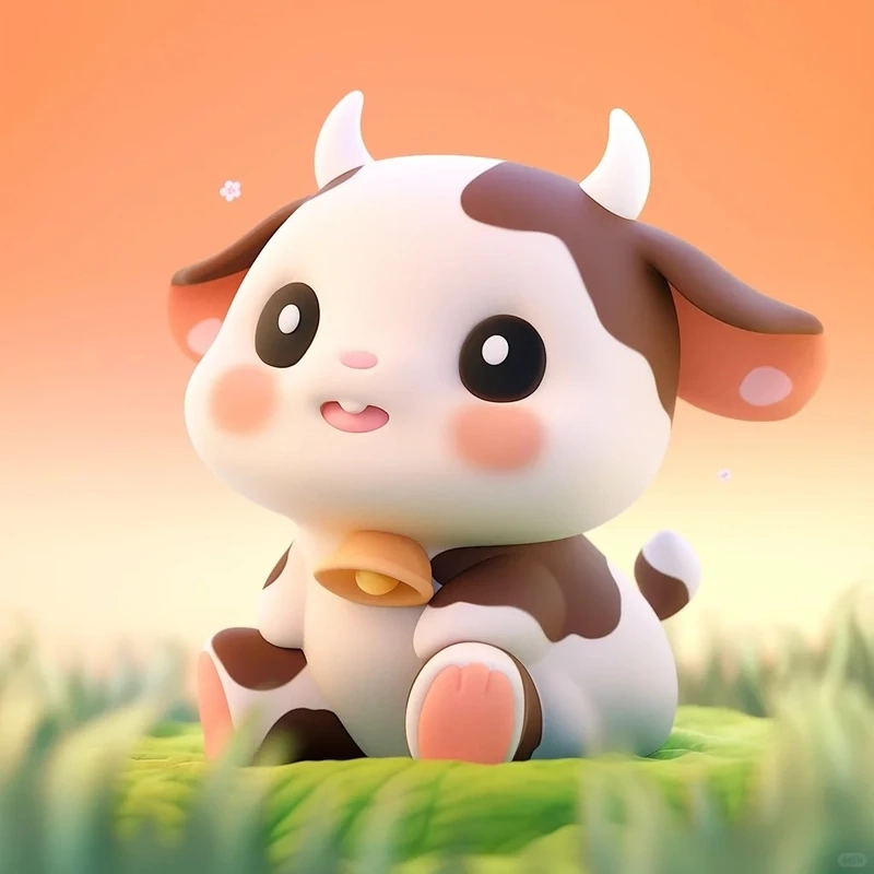 Dễ thương khó cưỡng với bò chibi ngộ nghĩnh