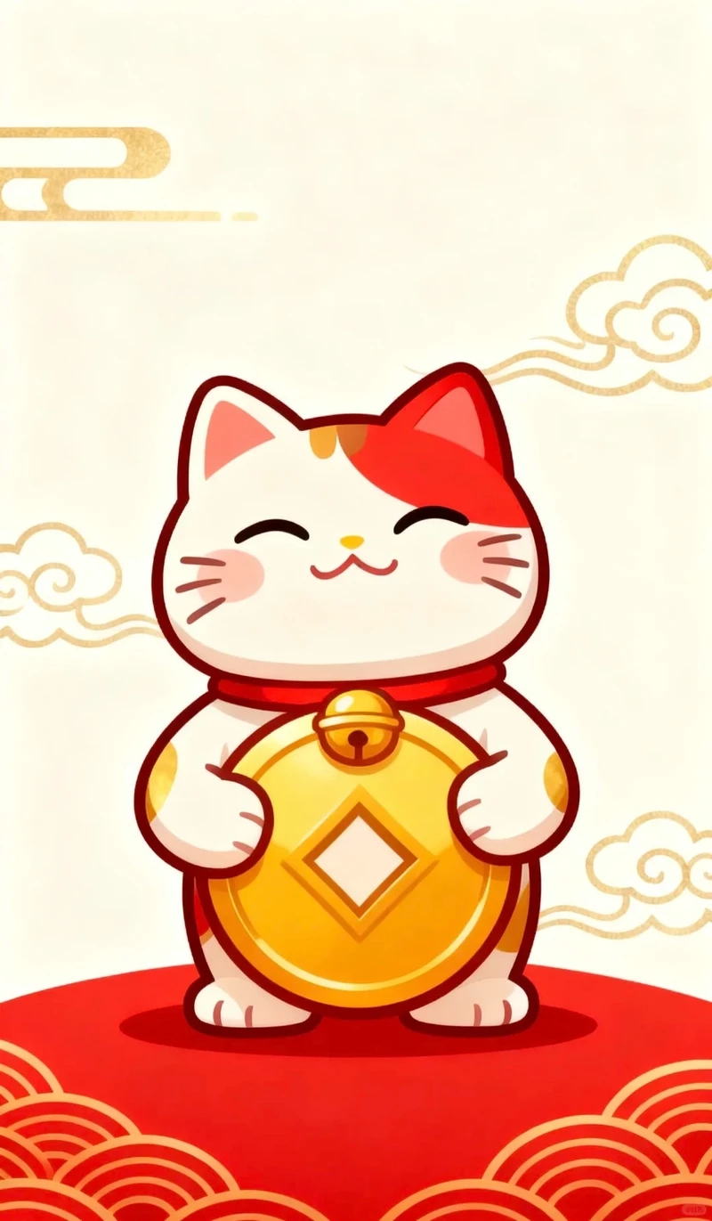 Nổi bật với mèo thần tài đỏ hút may mắn