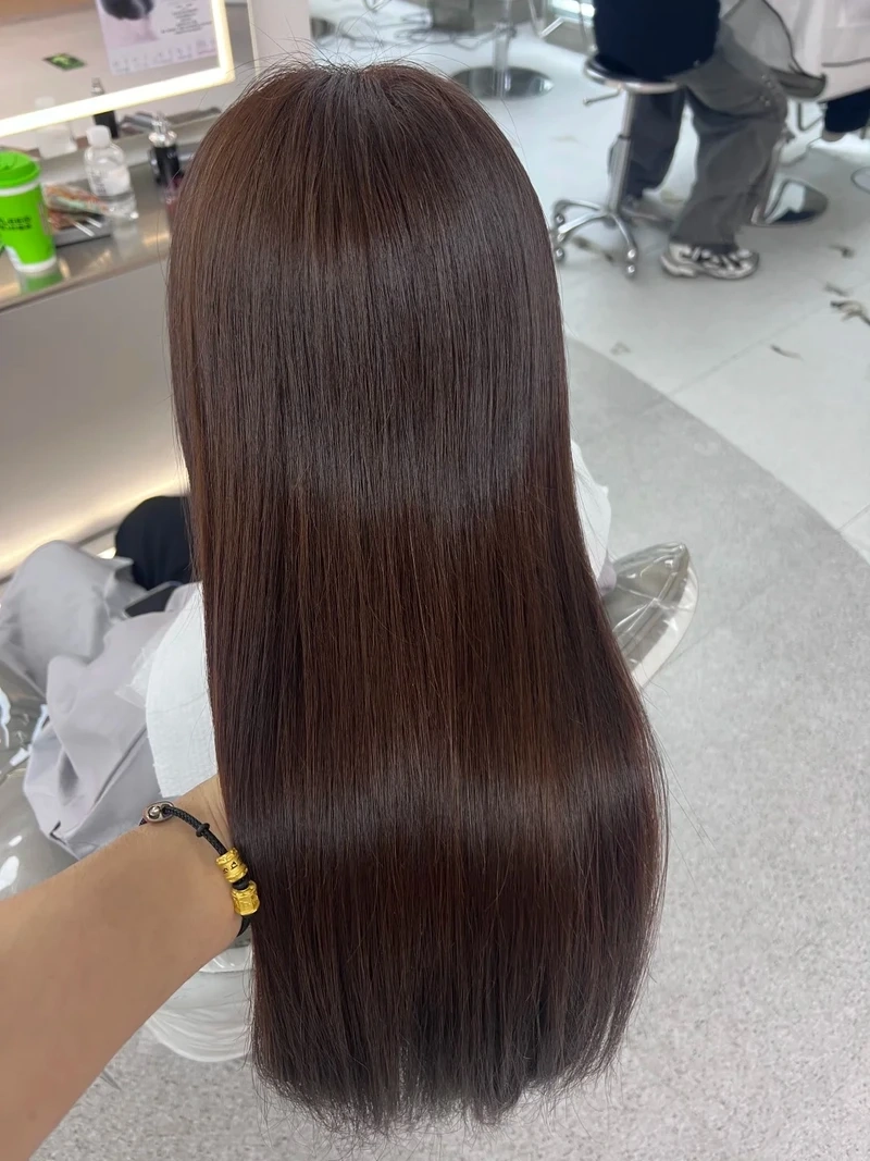 Chuẩn gu với tóc nâu socola style hàn