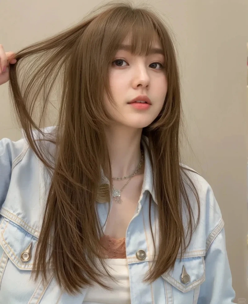 Đổi style với tóc nâu tây sáng phong cách mới