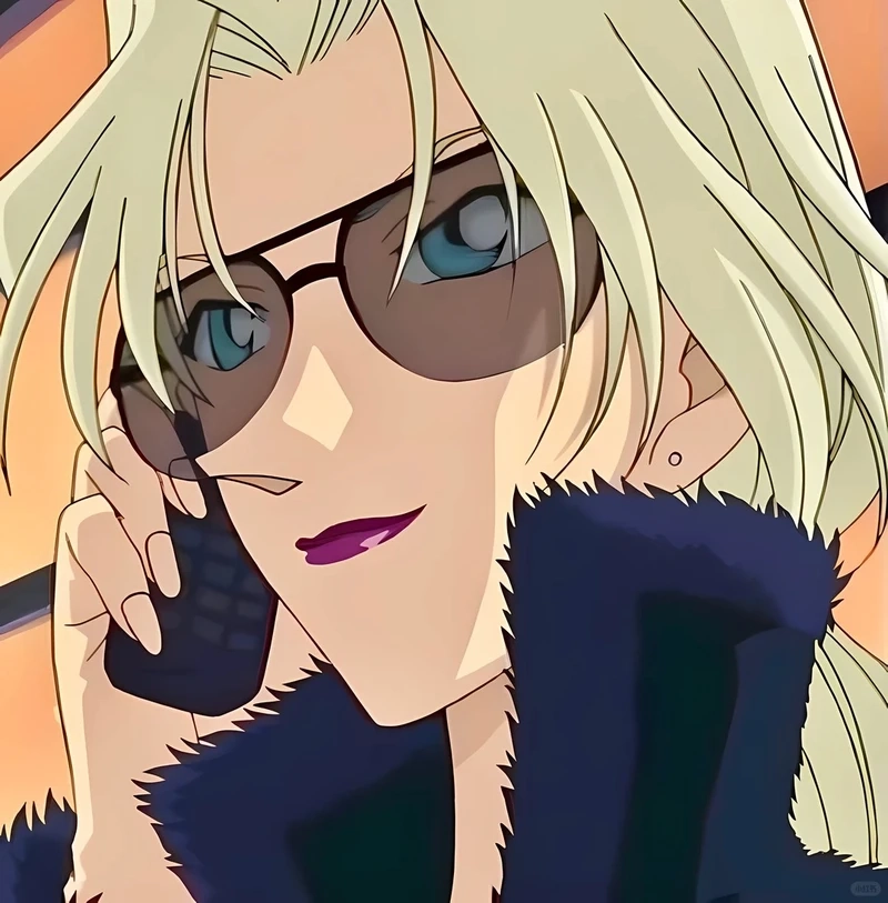 Tạo hình ấn tượng của vermouth anime cực ngầu